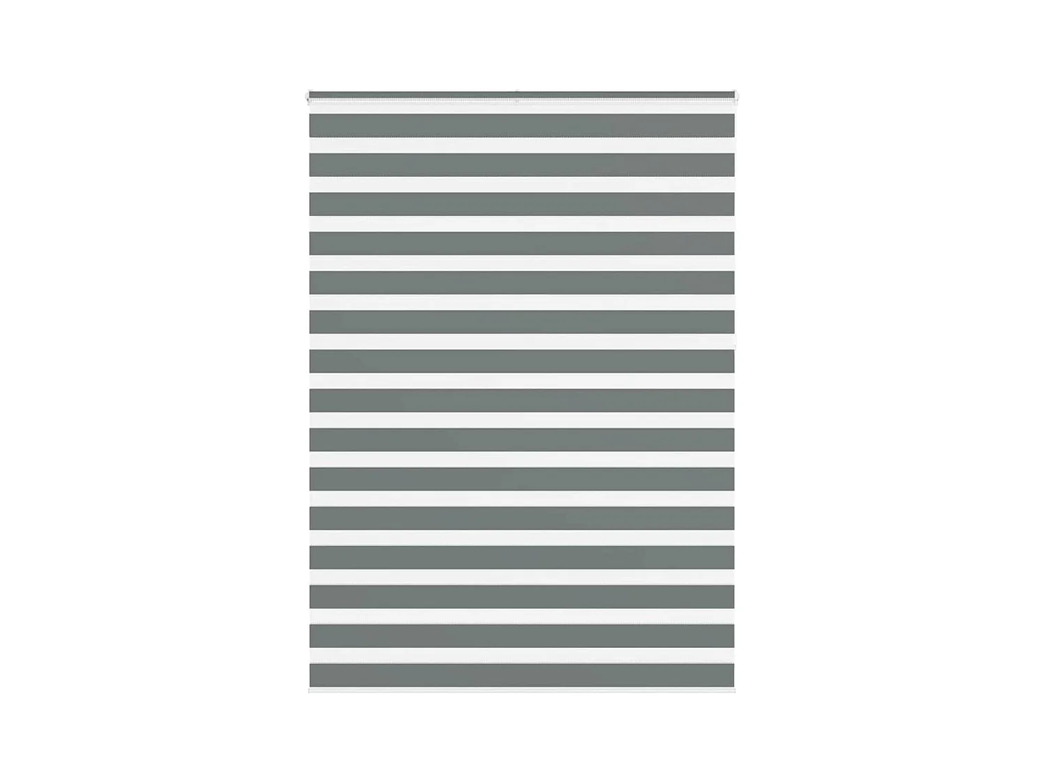 Zebra rolgordijn 155x230 cm stofbreedte 150,9 cm donkergrijs