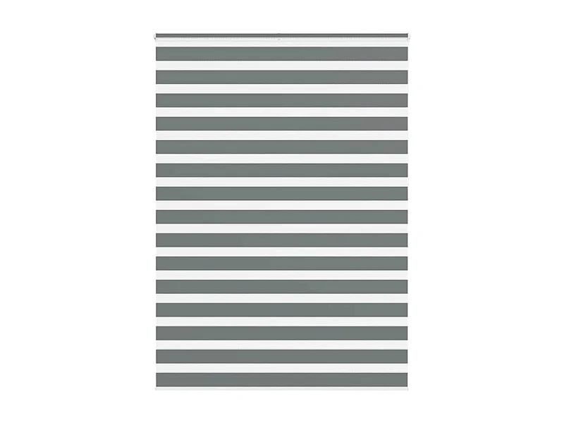 Zebra rolgordijn 155x230 cm stofbreedte 150,9 cm donkergrijs
