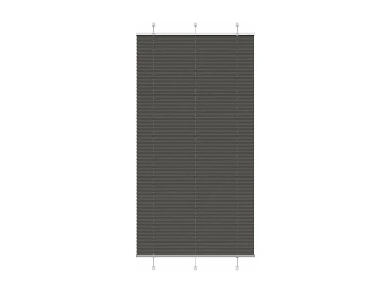 Store plissé noir 110x200 cm largeur du tissu 109,4cm polyester