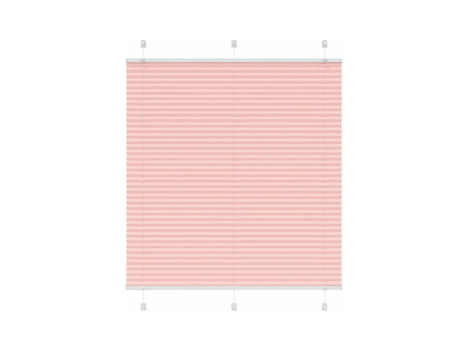 Plissé rolgordijn 115x100cm stofbreedte 114,4cm polyester roze