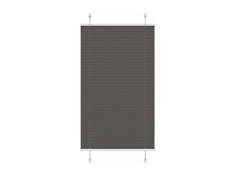 Estor Plisado negro 80x100 cm Tela Ancho 79,4 cm Poliéster