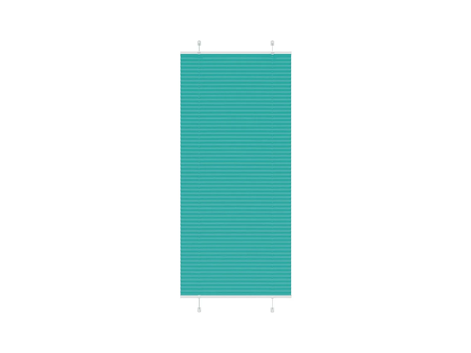 Store plissé vert pétrole 85x200 cm largeur du tissu 84,4 cm