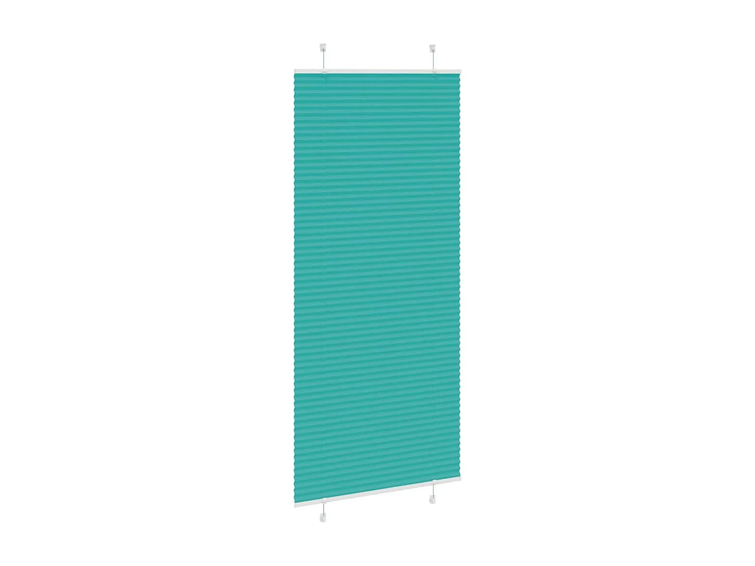 Store plissé vert pétrole 85x200 cm largeur du tissu 84,4 cm