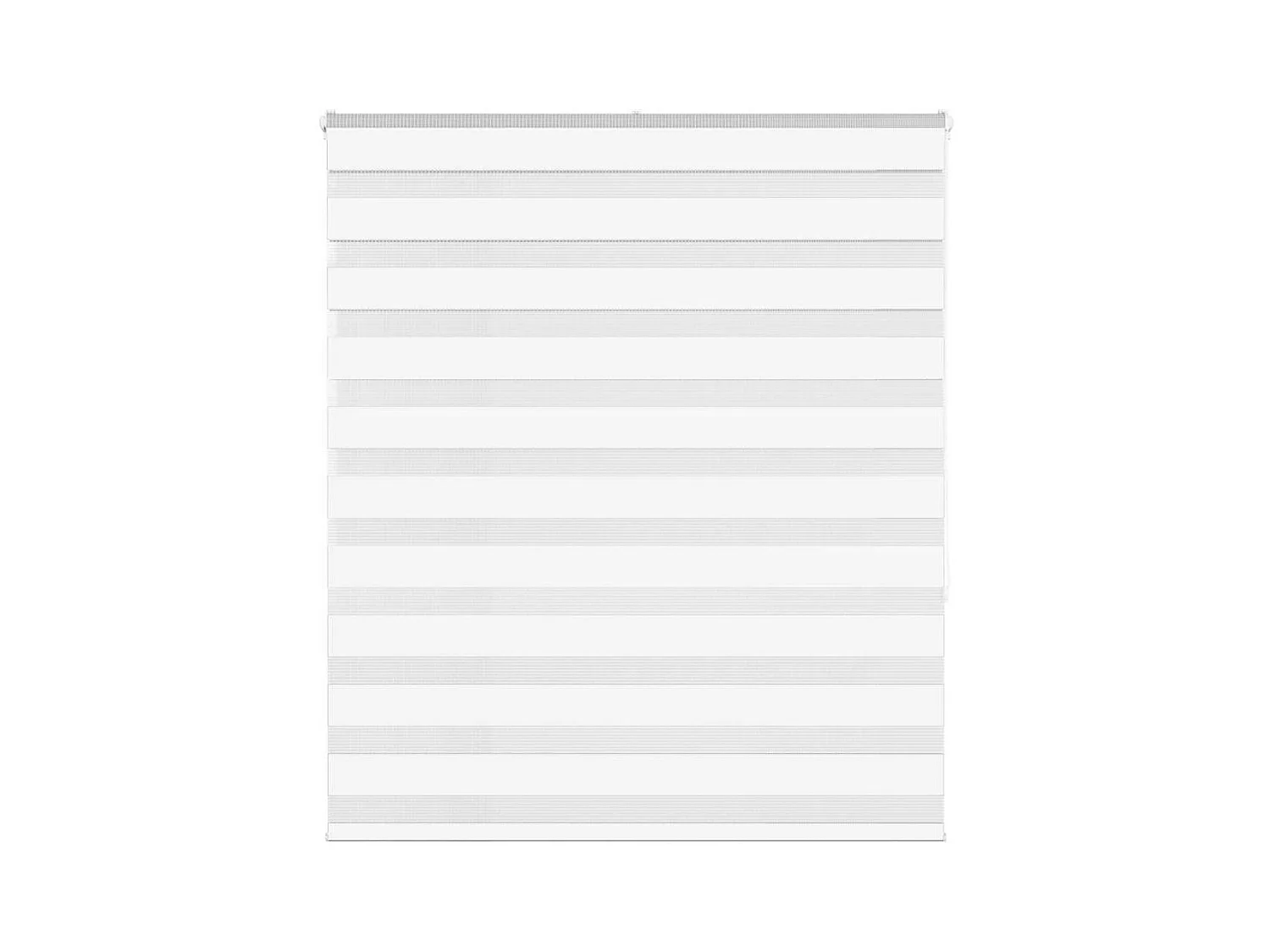 Store zèbre blanc 125x150 cm largeur du tissu 120,9cm polyester