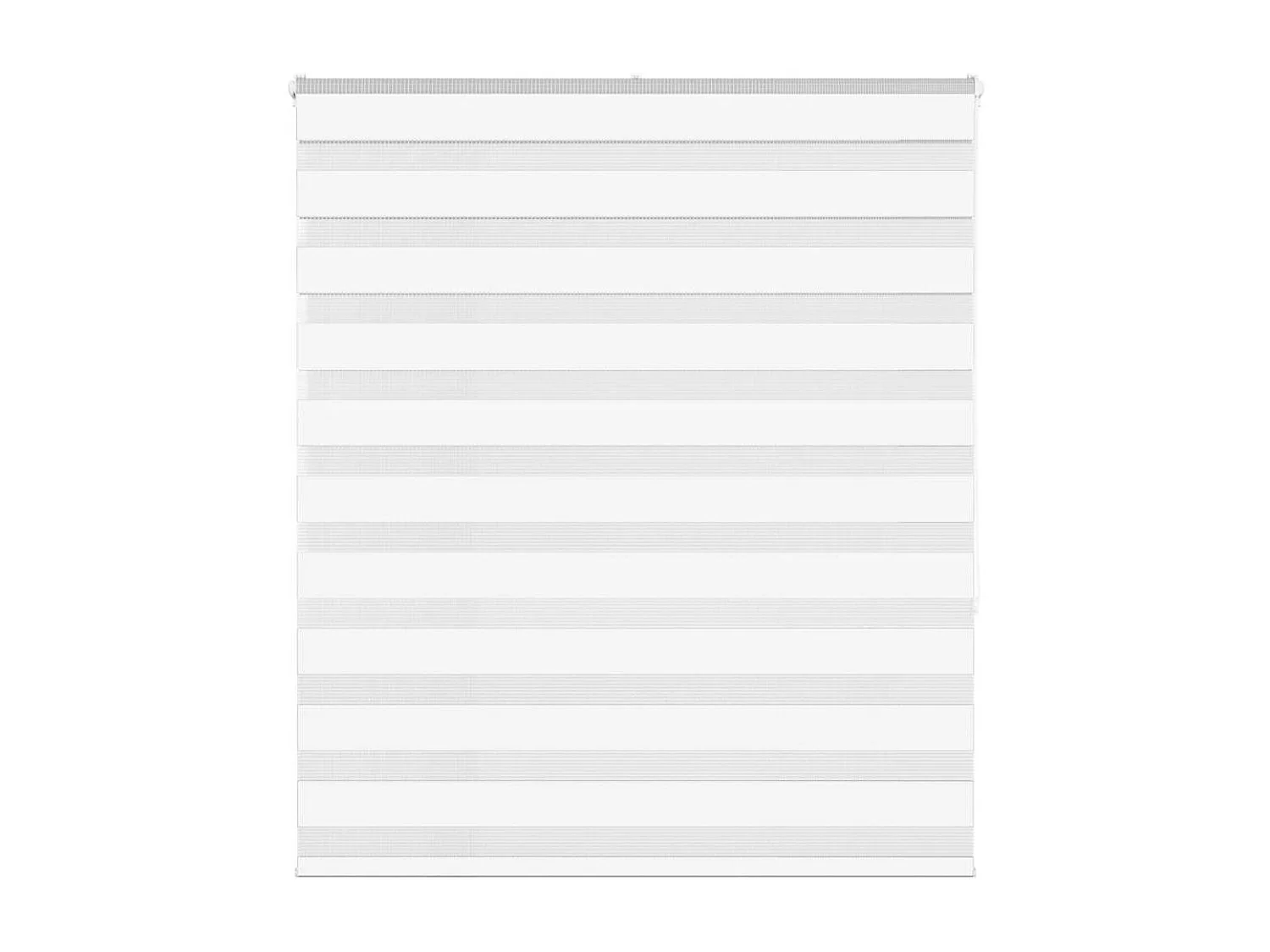 Store zèbre blanc 125x150 cm largeur du tissu 120,9cm polyester