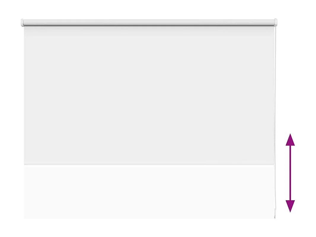 Rolgordijn verduisterend 120x150 cm stofbreedte 116,6 cm wit
