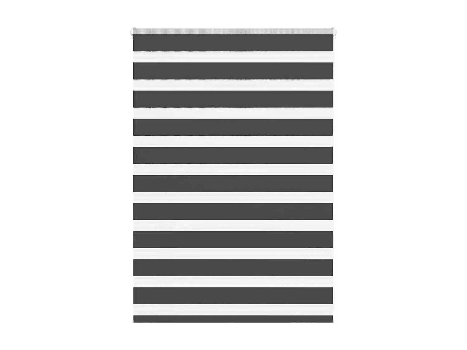 Store zèbre noir 100x100 cm largeur du tissu 95,9 cm polyester