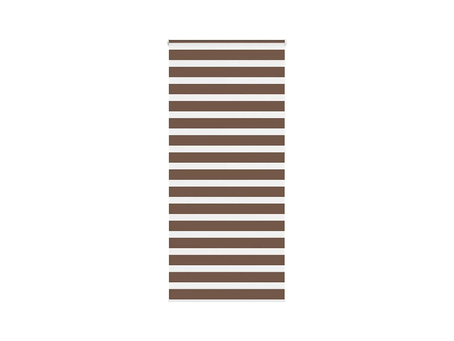 Zebra rolgordijn 110x230 cm stofbreedte 105,9cm polyester bruin