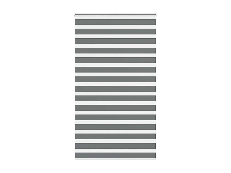 Store zèbre gris foncé largeur du tissu 125,9 cm polyester