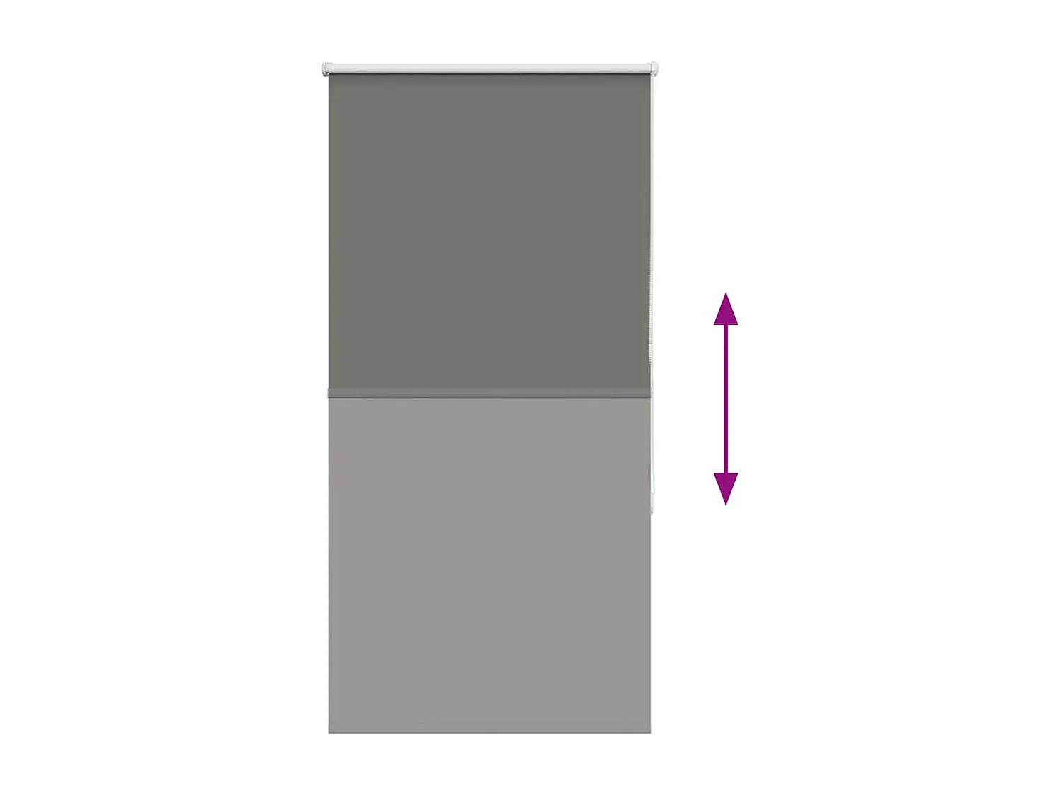 Rolgordijn verduisterend 85x175cm stofbreedte 80,7 cm polyester