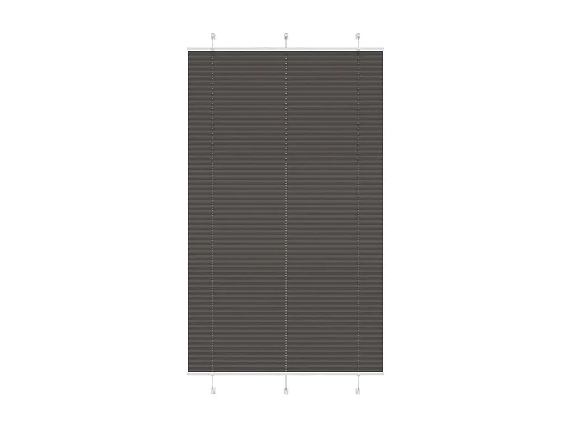 Store plissé noir 115x200 cm largeur du tissu 114,4cm polyester