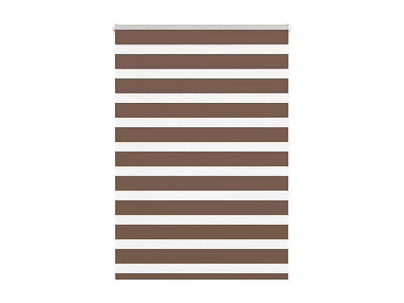 Store zèbre marron 110x150cm largeur du tissu 105,9cm polyester