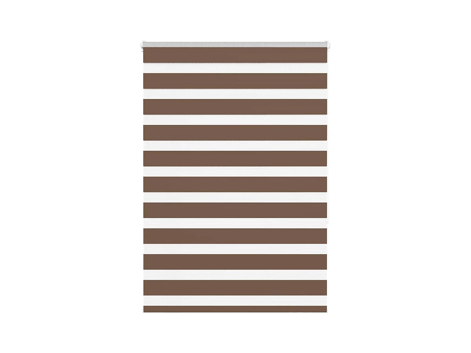 Zebra rolgordijn 110x150 cm stofbreedte 105,9cm polyester bruin