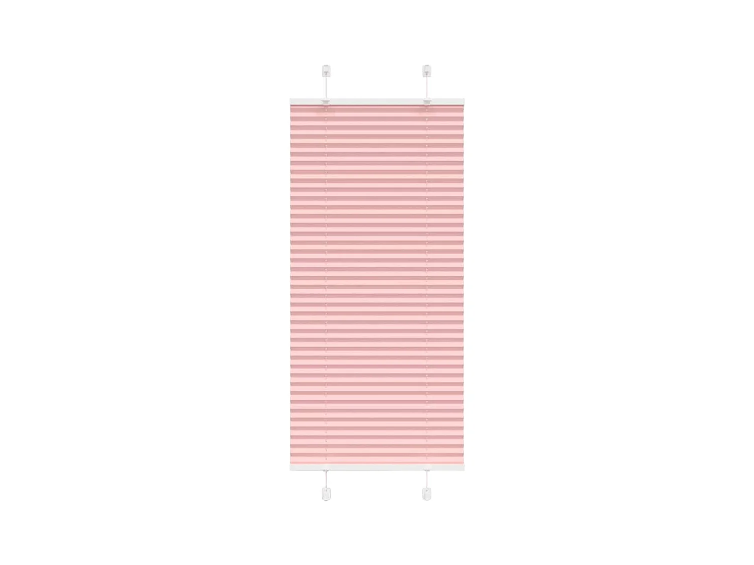 Plissé rolgordijn 65x100 cm stofbreedte 64,4 cm polyester roze