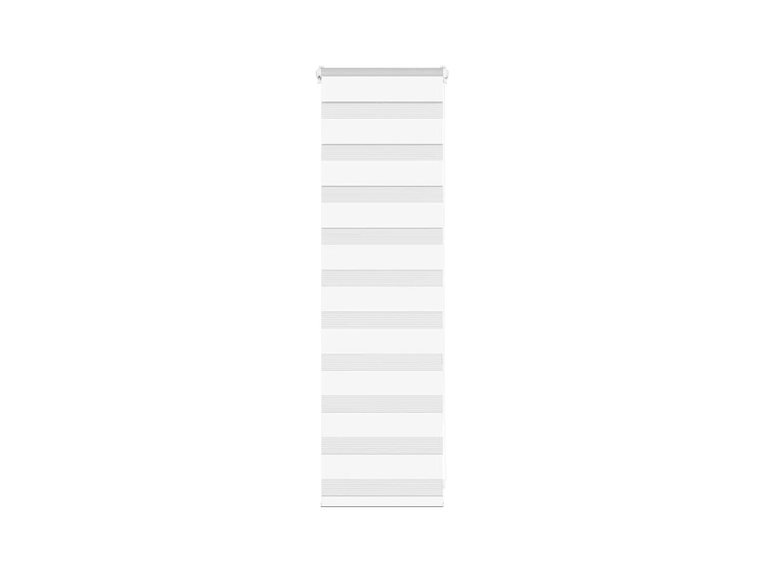 Store zèbre blanc 45x100 cm largeur du tissu 40,9 cm polyester