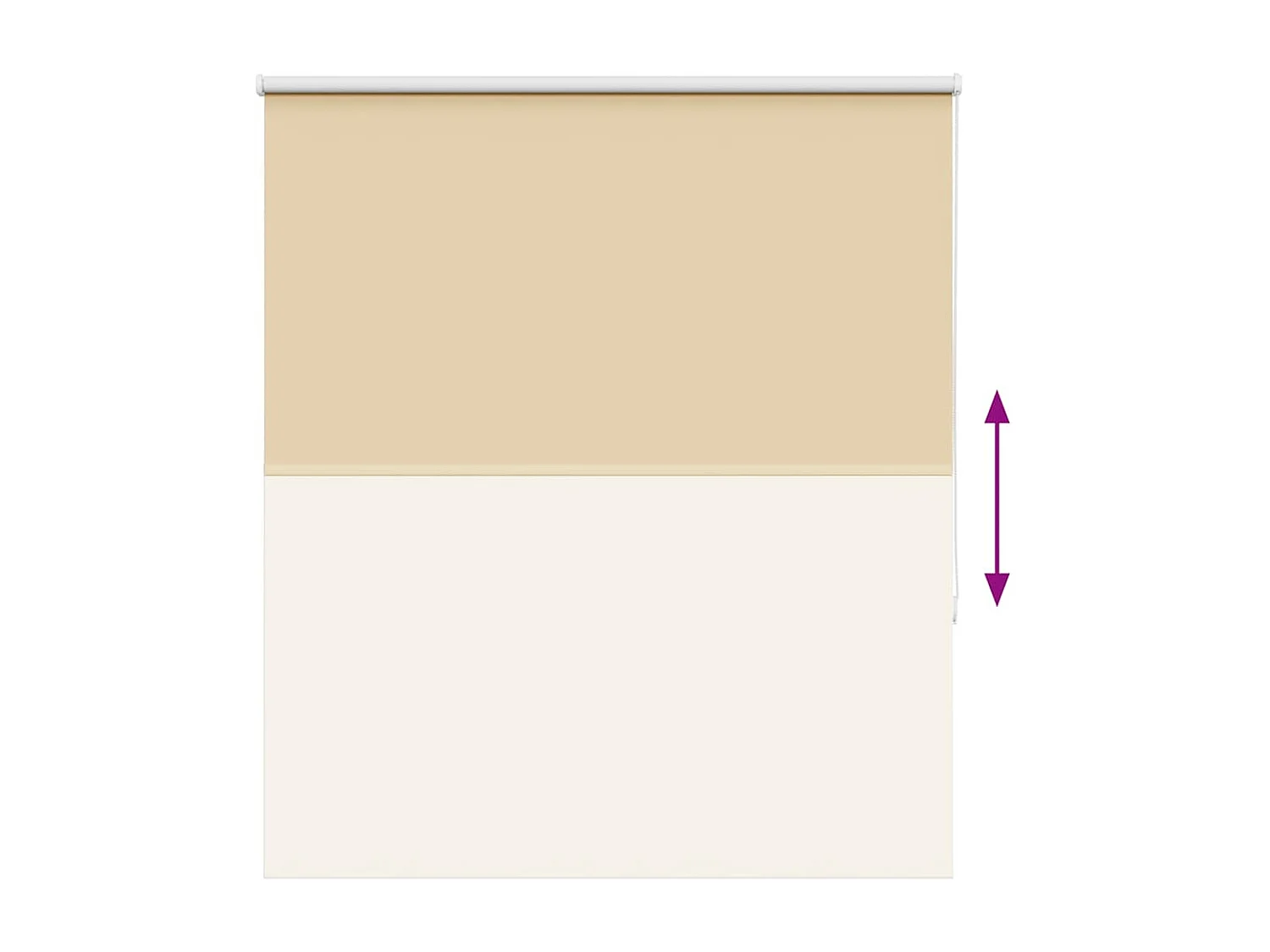 Persiana de enrolar 120x130 cm largura tecido 116,6cm poliéster