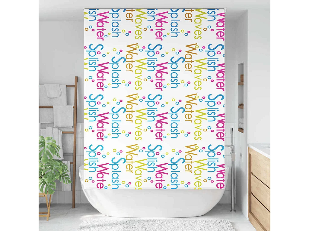 Store enrouleur de douche 160x240 cm largeur du tissu 156 cm