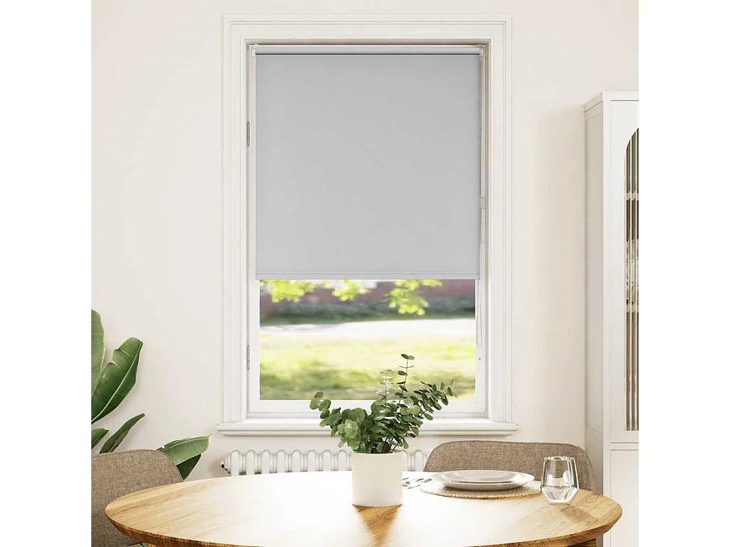 Estor Enrollable Opaco gris claro 75x150 cm Tela Ancho 70,7 cm