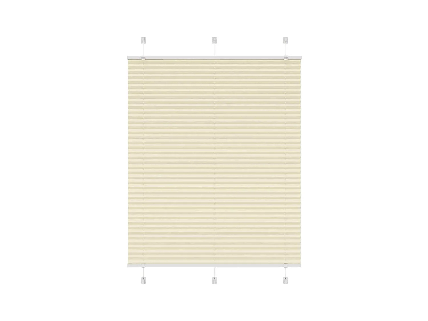 Store plissé crème 110x150cm largeur du tissu 109,4cm polyester