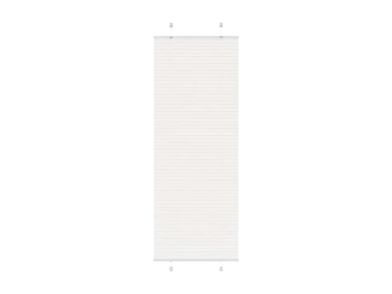 Store plissé blanc 70x200 cm largeur du tissu 69,4 cm polyester