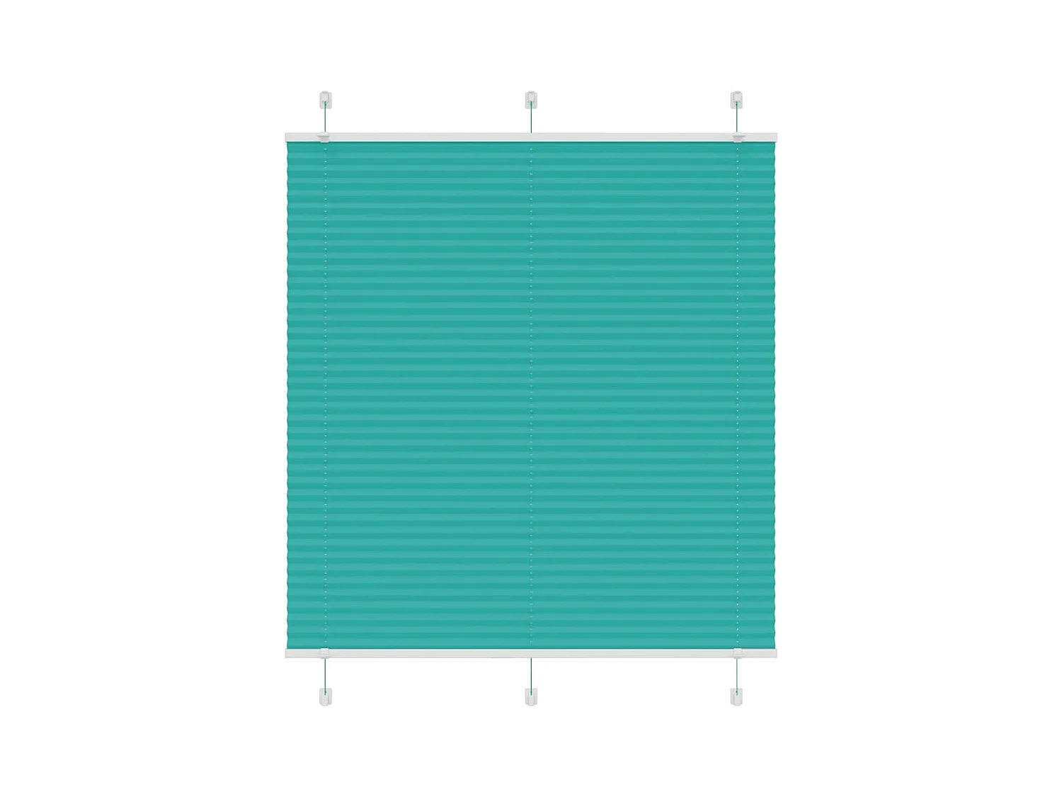 Store plissé vert pétrole 120x150cm largeur du tissu 119,4cm