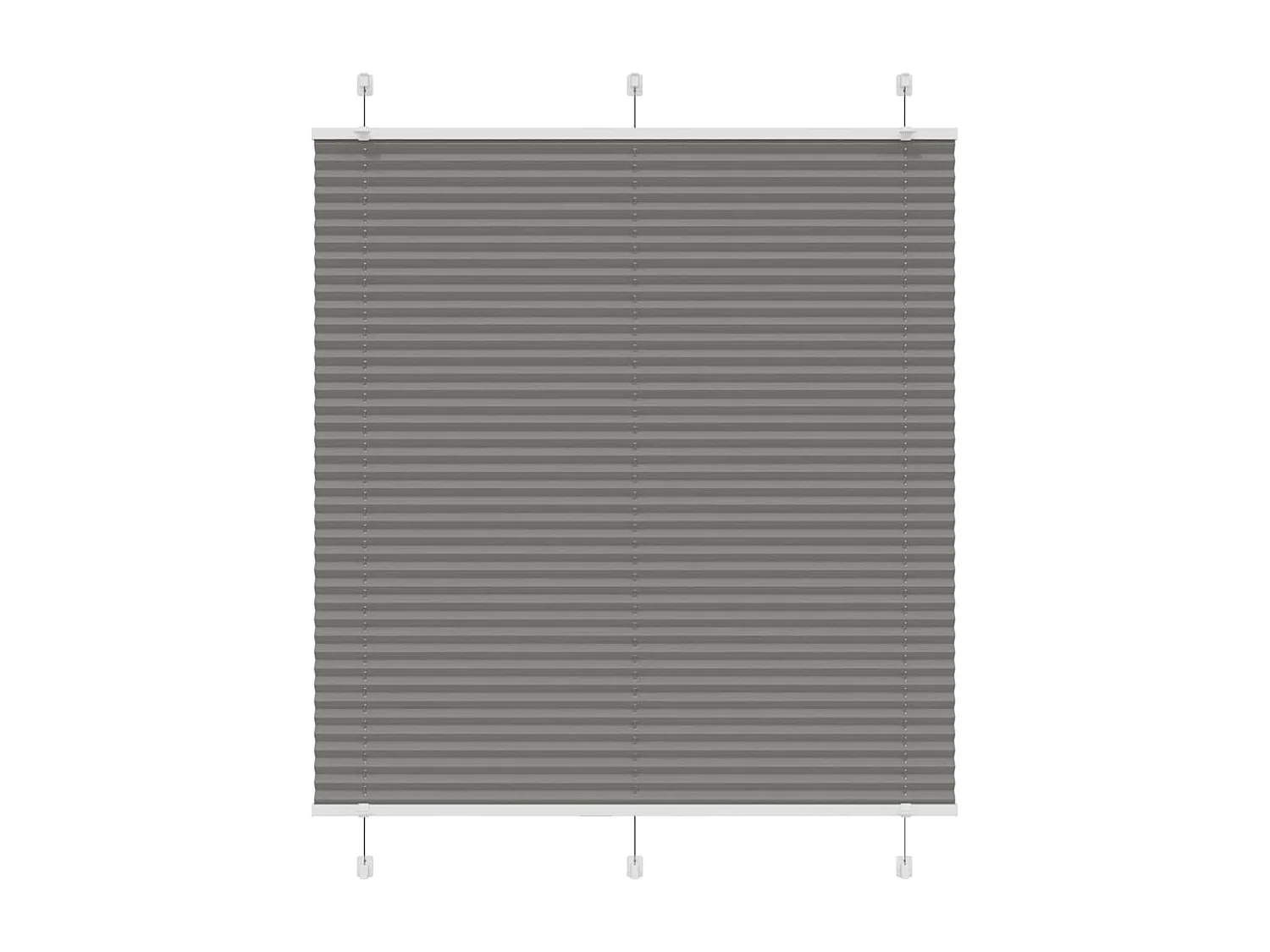 Store plissé anthracite 115x150 cm largeur du tissu 114,4 cm