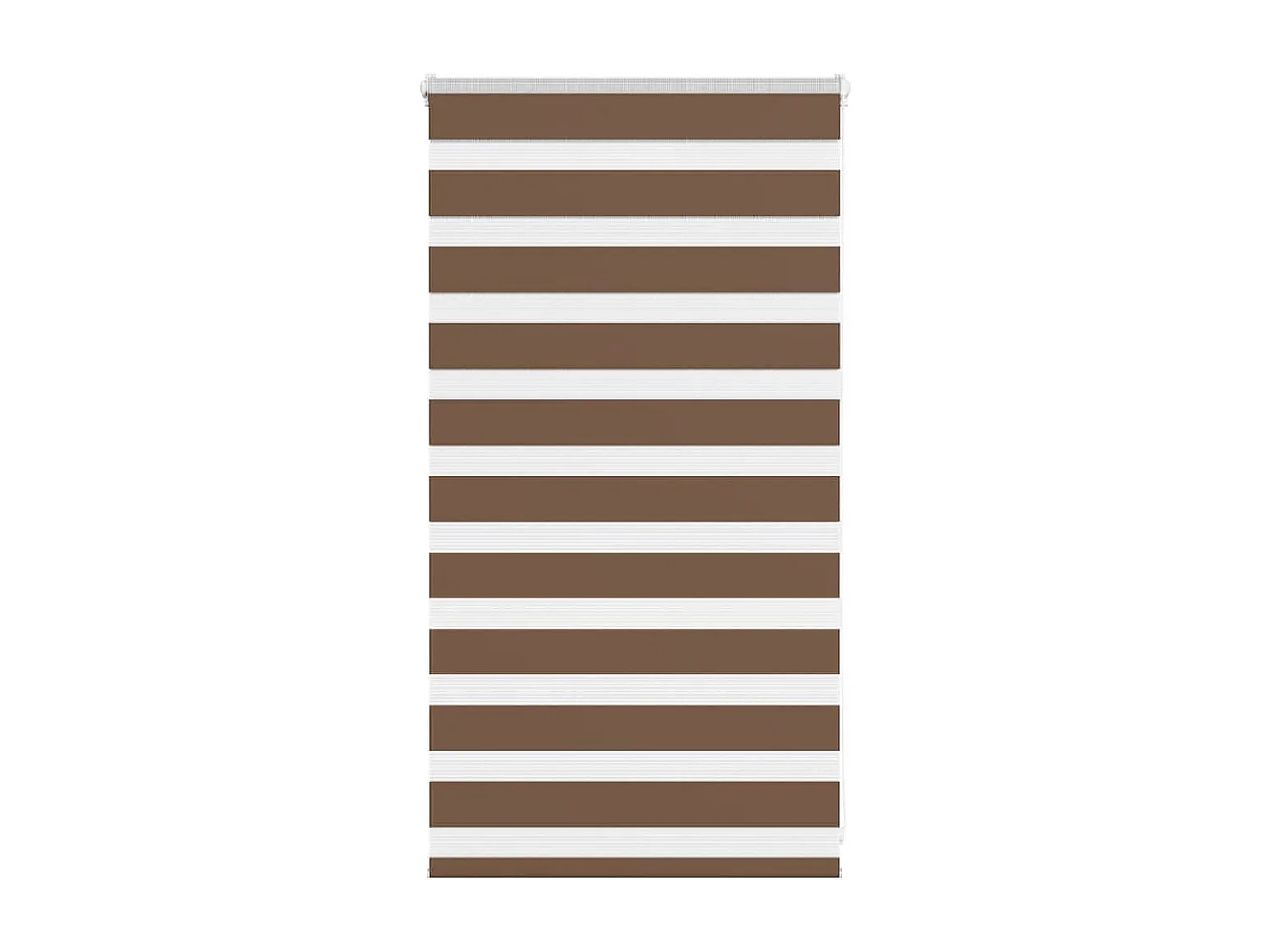 Store zèbre marron 85x100 cm largeur du tissu 80,9 cm polyester