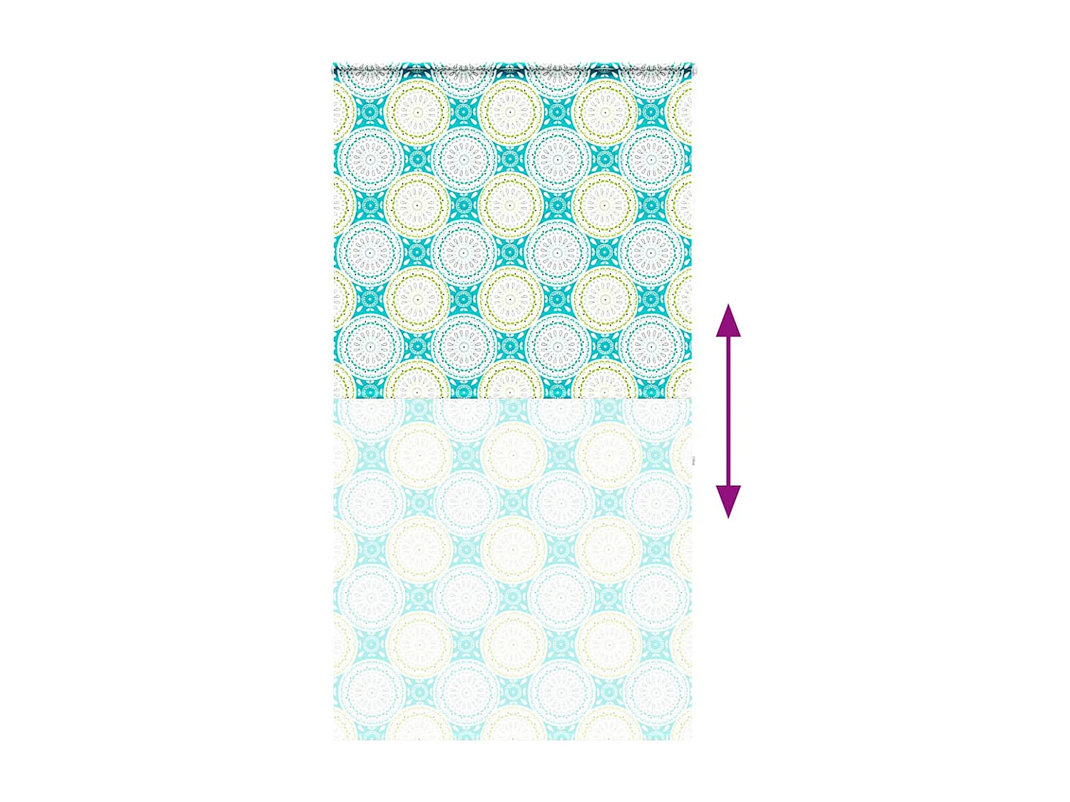 Store enrouleur de douche avec cassette largeur du tissu 126 cm