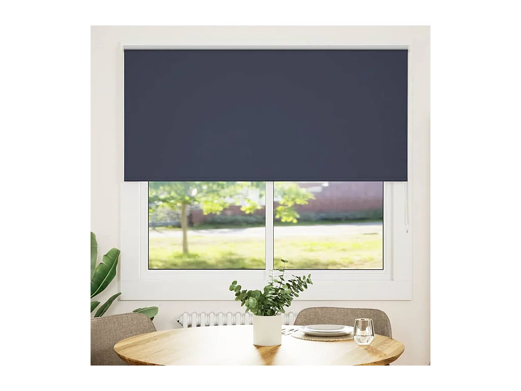 Estor Enrollable Opaco marino 145x175 cm Tela Ancho 141,6 cm