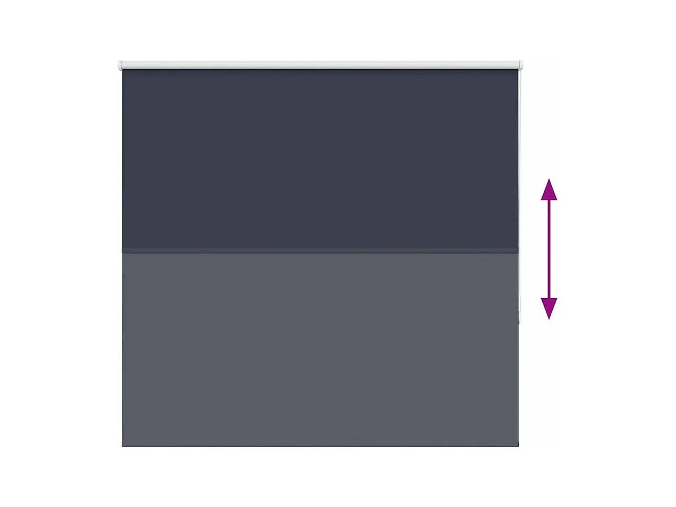 Estor Enrollable Opaco marino 145x175 cm Tela Ancho 141,6 cm