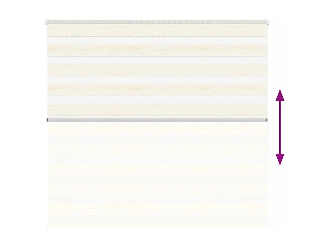 Store zèbre beige marbré largeur du tissu 150,9 cm polyester