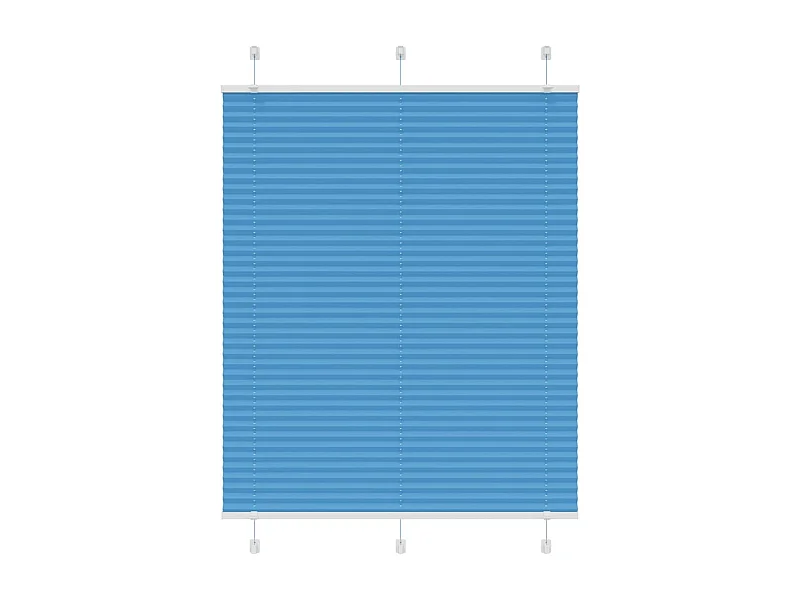 Store plissé bleu 105x100 cm largeur du tissu 104,4cm polyester