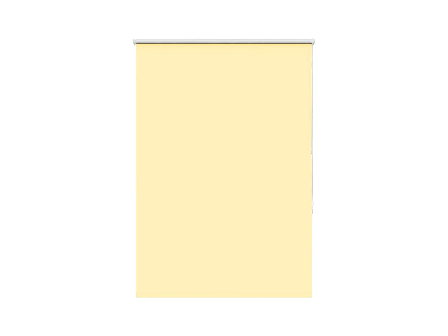 Store enrouleur occultant jaune largeur du tissu 100,7 cm