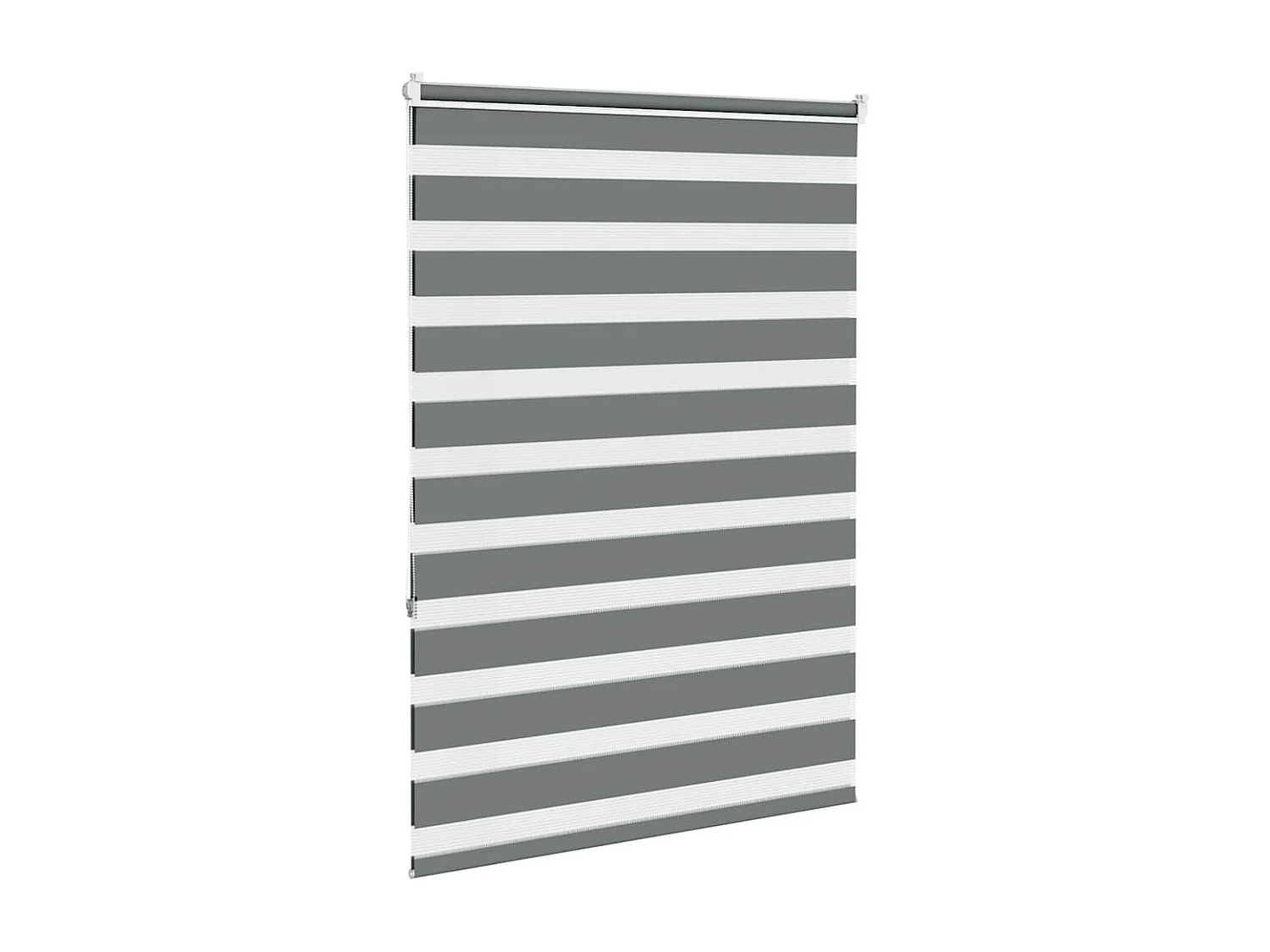 Store zèbre gris foncé largeur du tissu 90,9 cm polyester