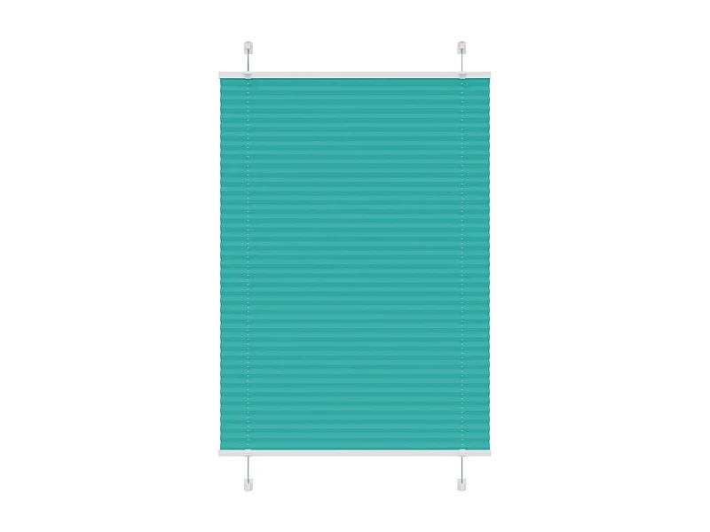 Gasolina verde Plissada Cega 85x150 cm Largura Tecido 84,4 cm