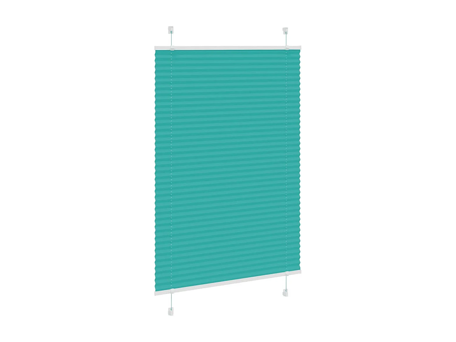 Store plissé vert pétrole 85x150 cm largeur du tissu 84,4 cm