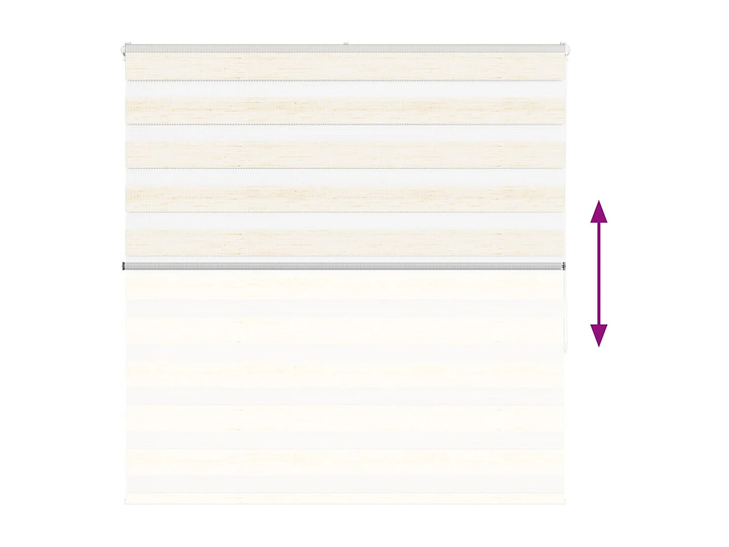 Store zèbre beige marbré largeur du tissu 140,9 cm polyester