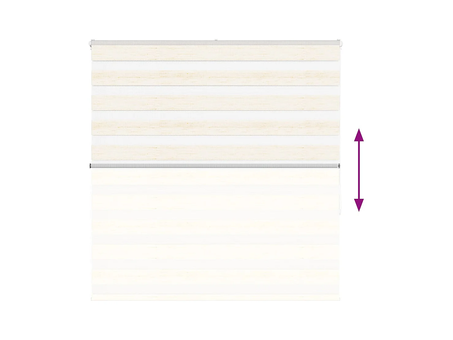 Store zèbre beige marbré largeur du tissu 140,9 cm polyester