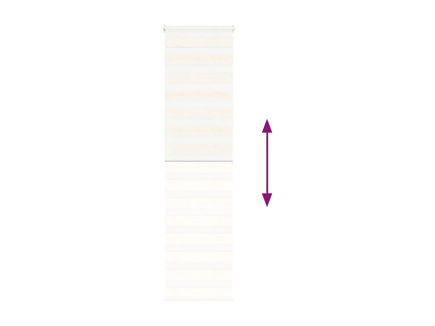 Store zèbre beige marbré largeur du tissu 55,9 cm polyester