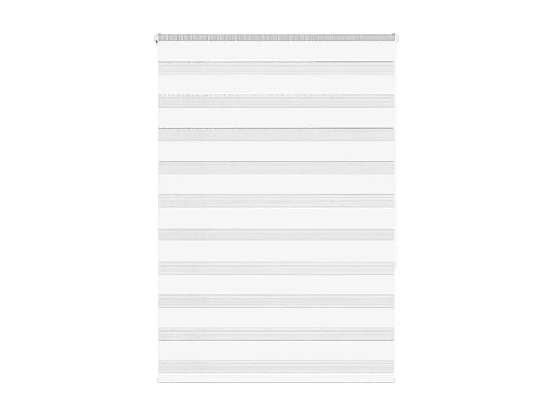 Store zèbre blanc 105x150 cm largeur du tissu 100,9cm polyester