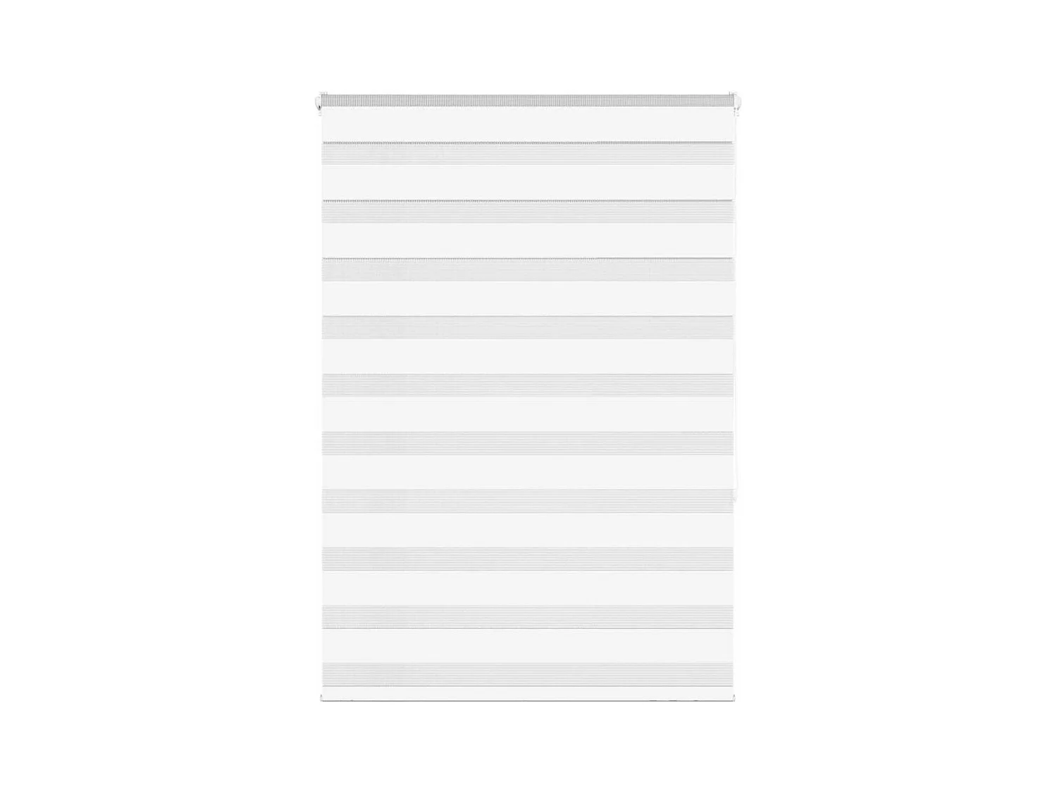 Store zèbre blanc 105x150 cm largeur du tissu 100,9cm polyester