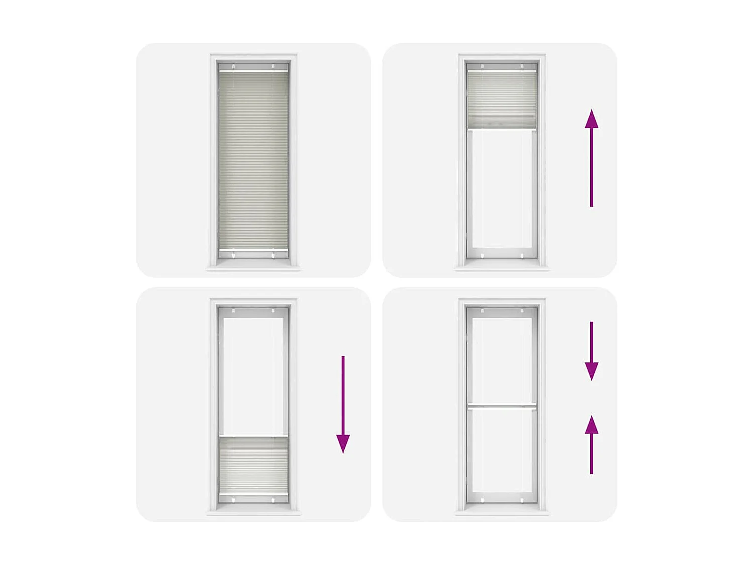 Store plissé gris clair 80x200 cm largeur du tissu 79,4 cm