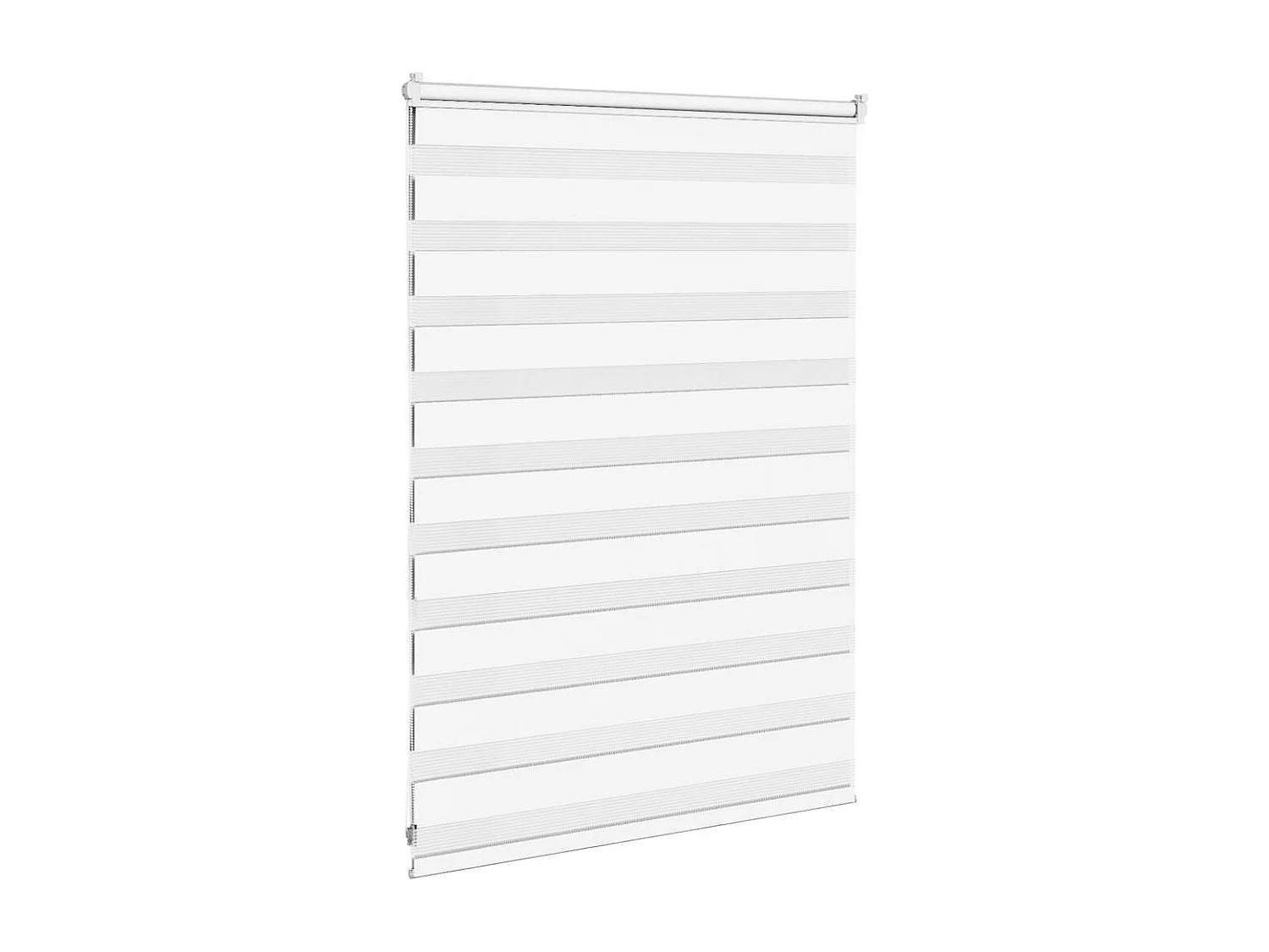 Estor cebra blanco 115x100 cm tejido ancho 110,9 cm poliéster