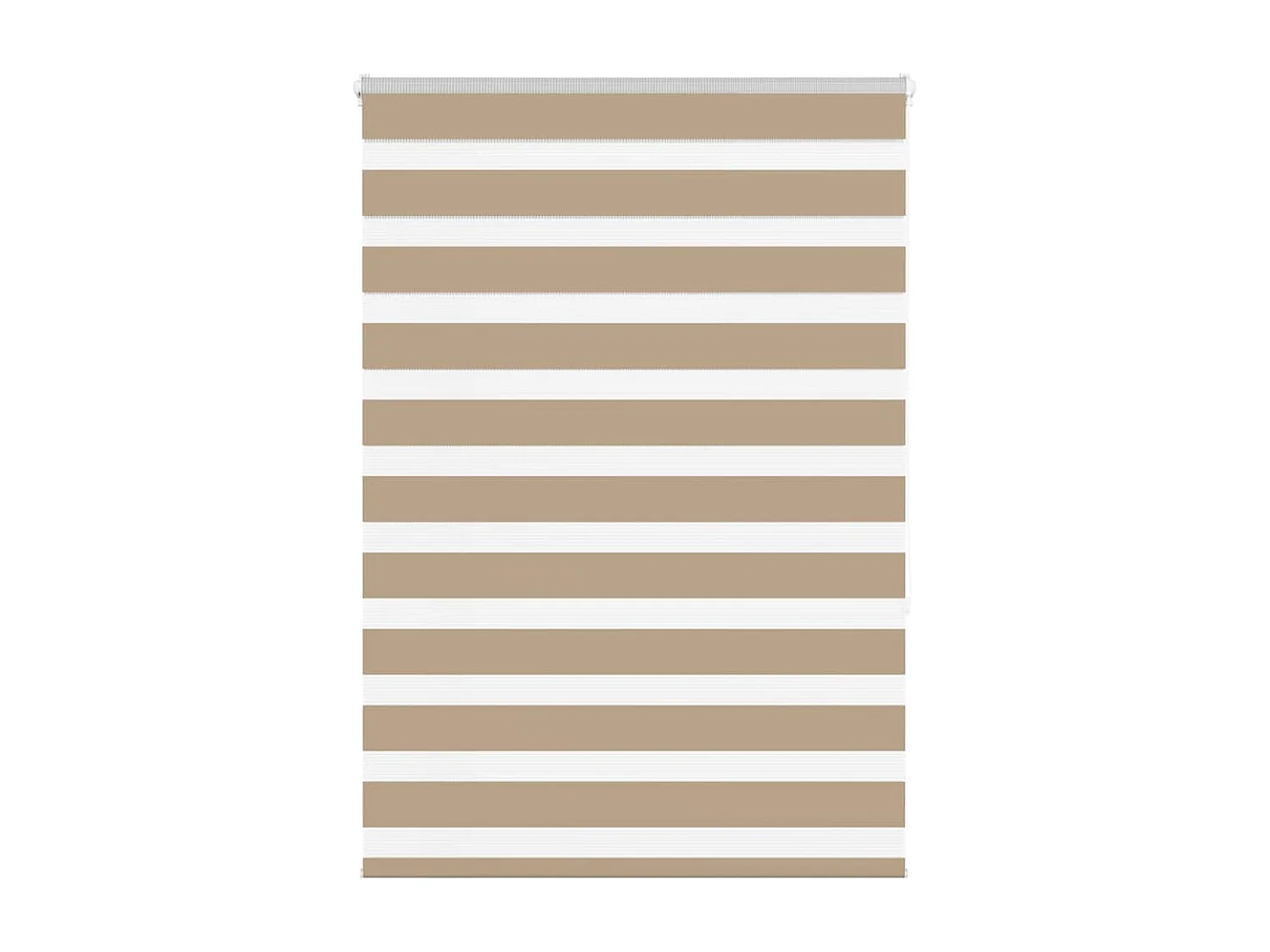 Store zèbre marron sable largeur du tissu 110,9 cm polyester