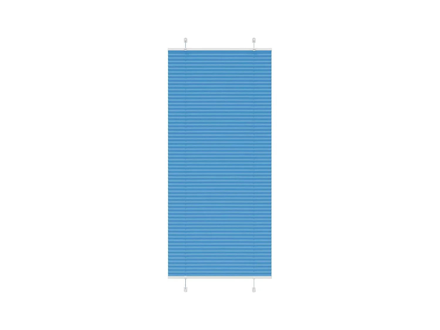 Plissé rolgordijn 100x200cm stofbreedte 99,4 cm polyester blauw