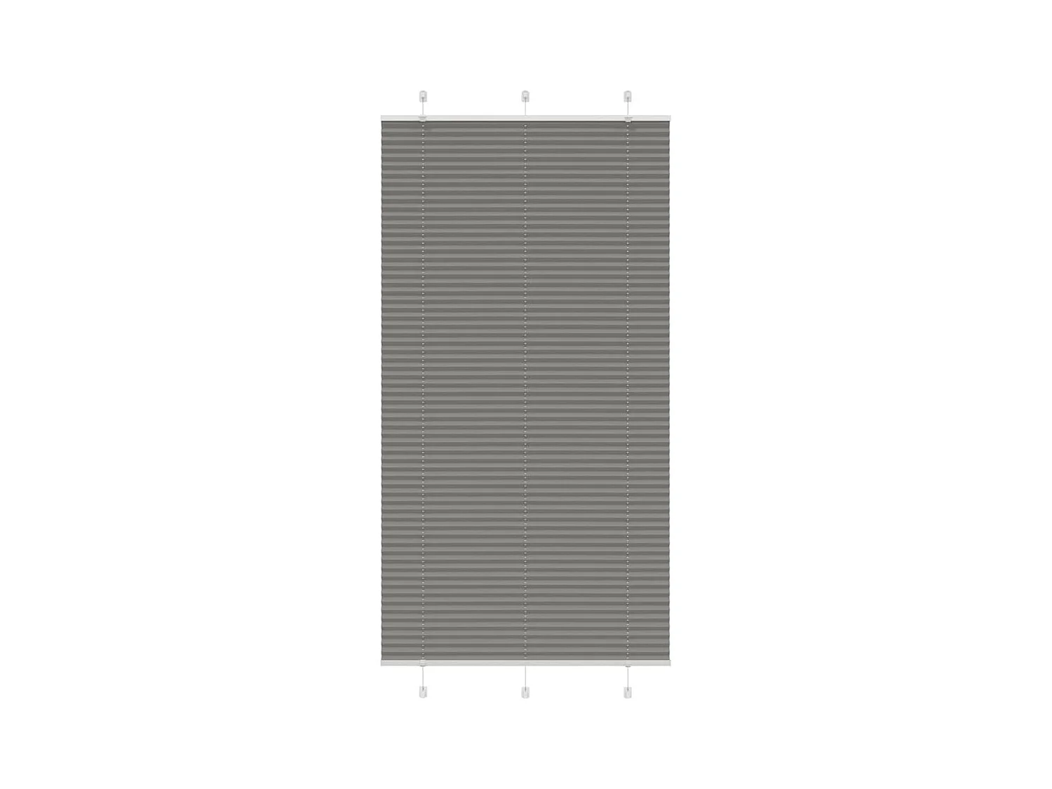 Store plissé anthracite 110x200 cm largeur du tissu 109,4 cm