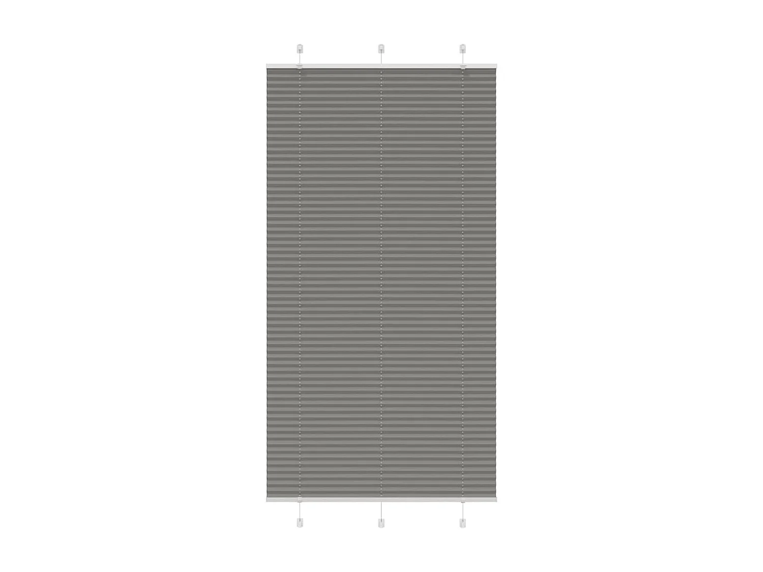 Store plissé anthracite 110x200 cm largeur du tissu 109,4 cm