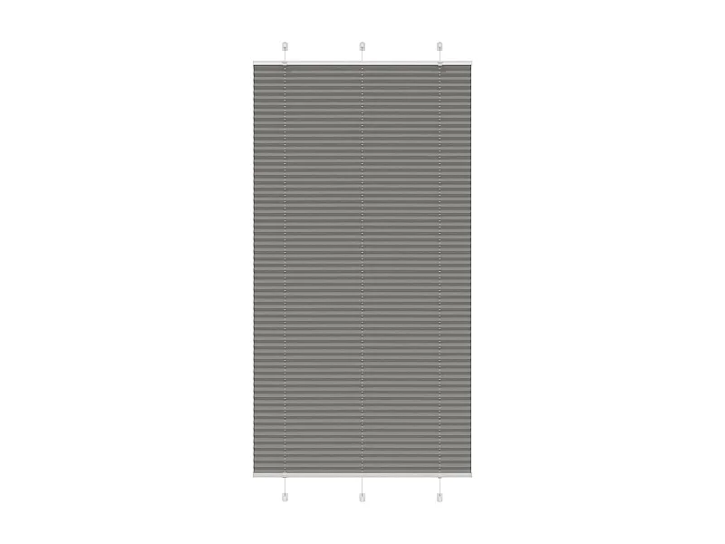 Estor Plisado Antracita 110x200 cm Tela Ancho 109,4cm Poliéster