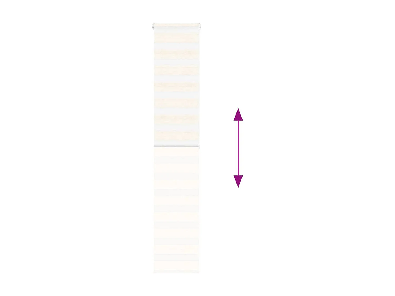 Estor cebra beige mármol tejido ancho 45,9 cm poliéster