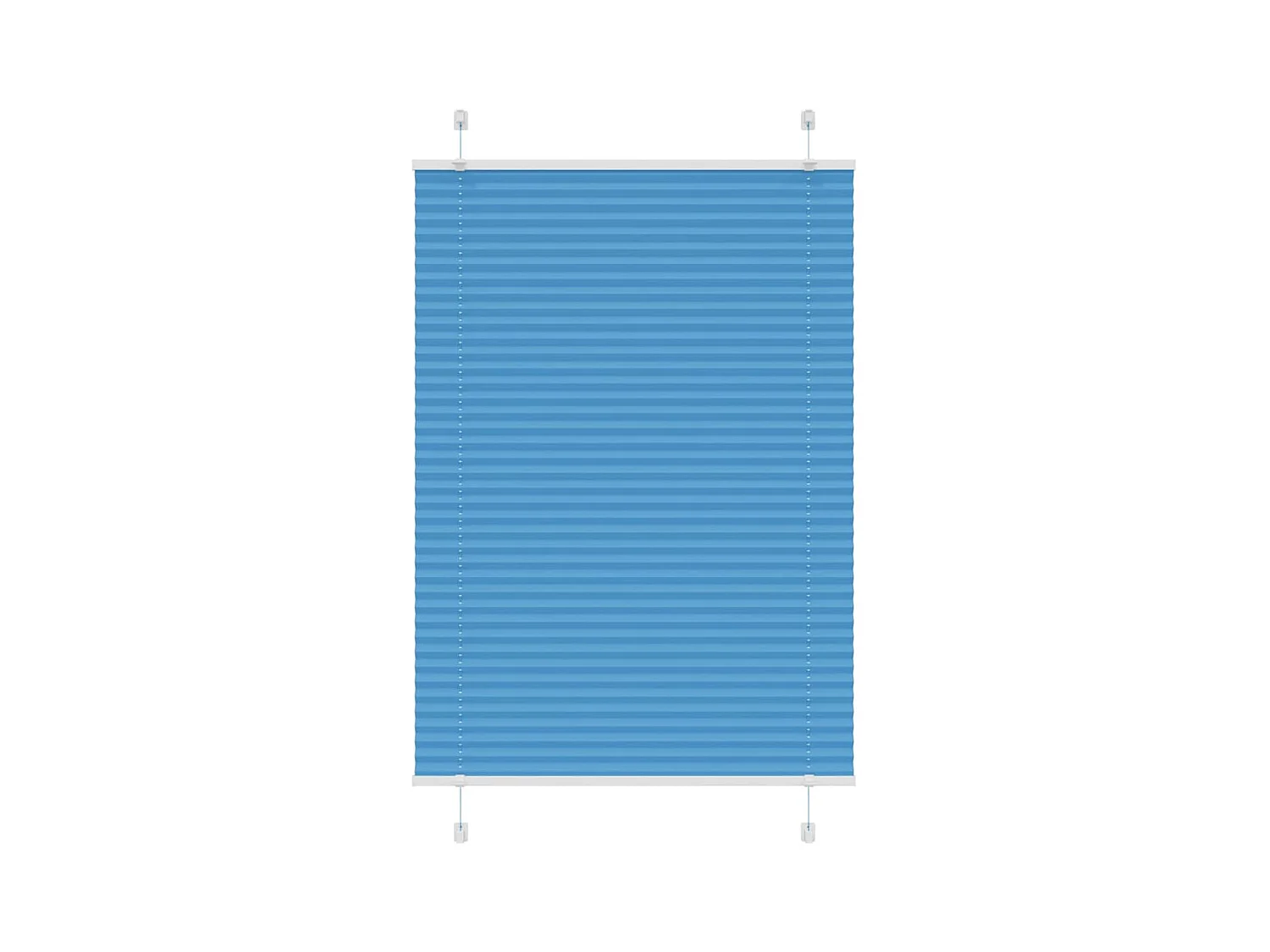 Store plissé bleu 100x150 cm largeur du tissu 99,4cm polyester